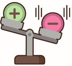 dessin
balance du pour et du contre