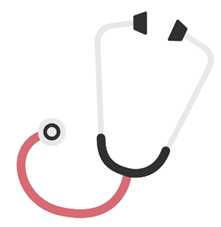 dessin d'un  stéthoscope