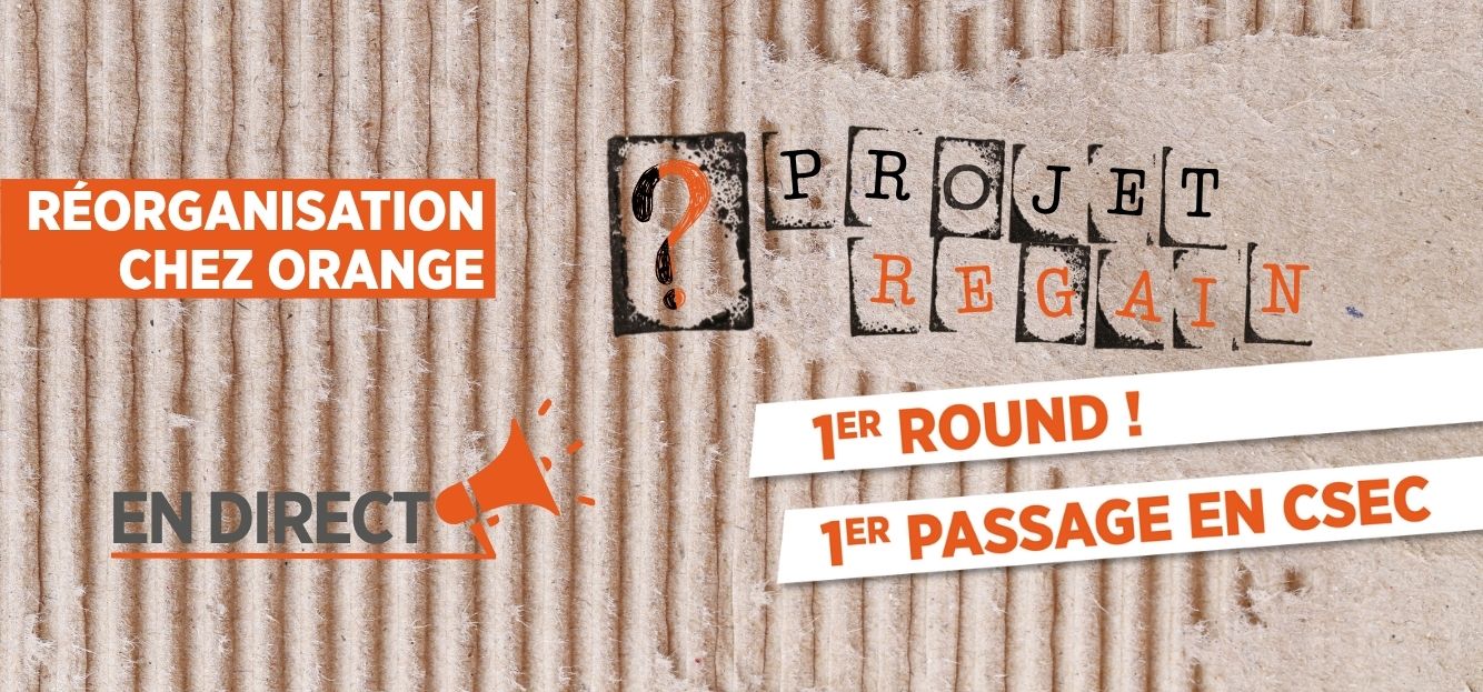 RÉORGANISATION ORANGE : PROJET REGAIN 1ER ROUND !