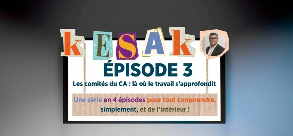 Épisode 3 – Les comités du Conseil d’Administration : là où le travail s’approfondit