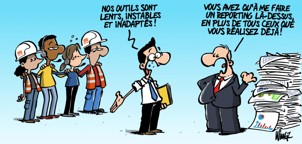 Dessin Wingz : ENQUÊTE « STRESS ET CONDITIONS DE TRAVAIL » #12