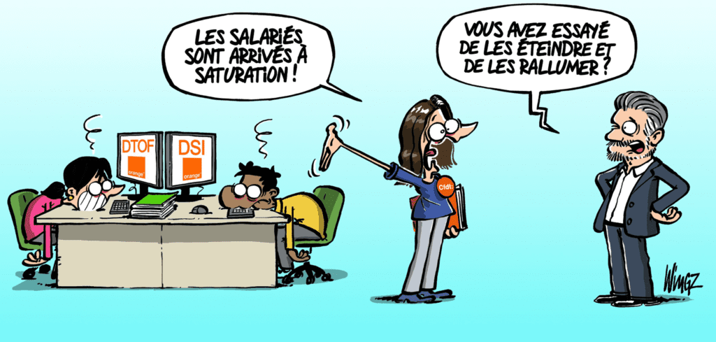 Dessin Wingz : ENQUÊTE « STRESS ET CONDITIONS DE TRAVAIL » #13