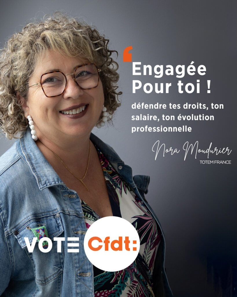 Nora Moudurier Candidate CFDT collège employés et maitrises